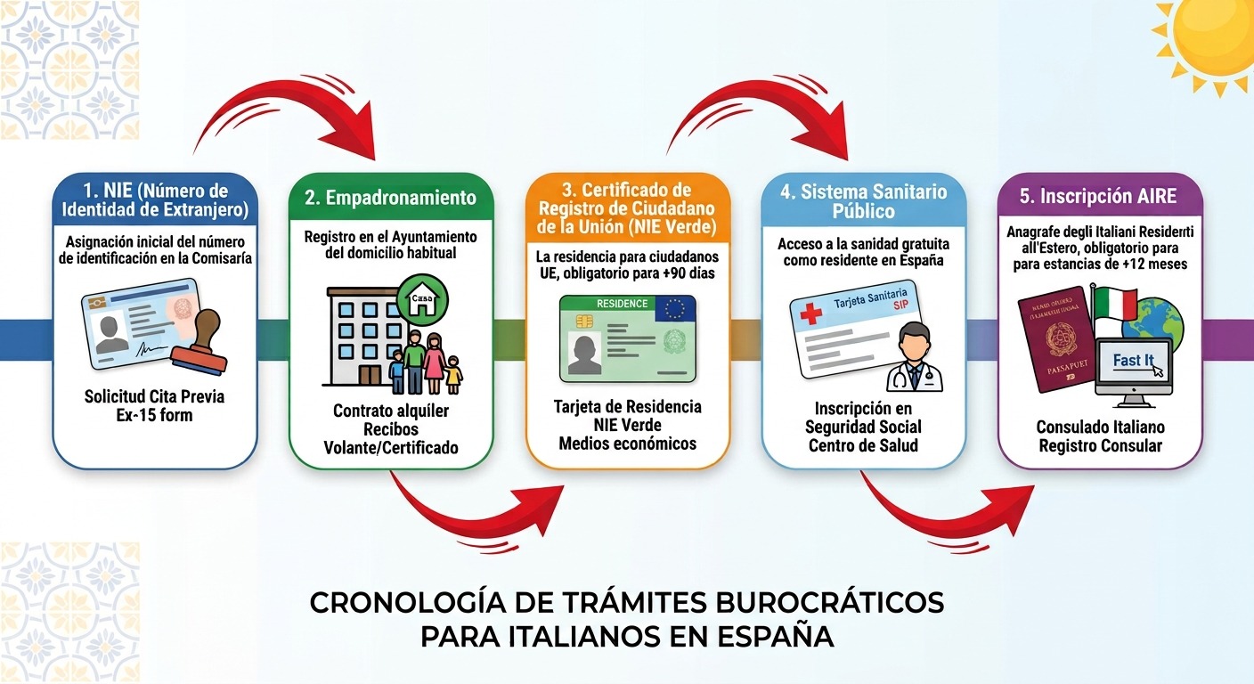 Trasferirsi in Spagna, le fasi burocratiche necessarie